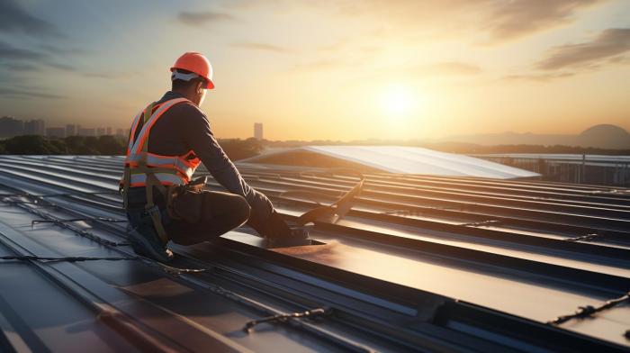 Commercial flat roof repair near me