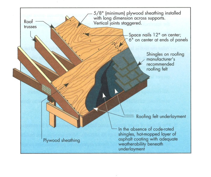 Commercial asphalt roof