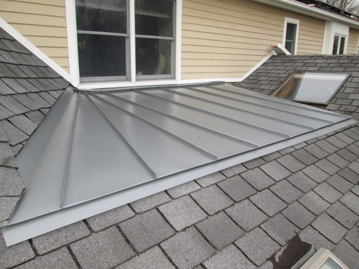 Dimensional shingle installation