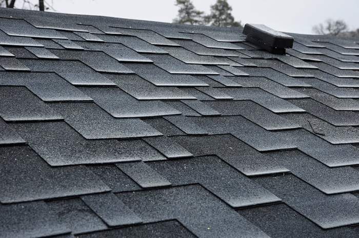 Rubberized asphalt shingles