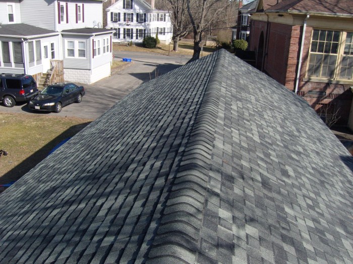 Rubberized asphalt shingles