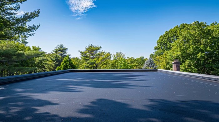 Flat rubber roof repair near me