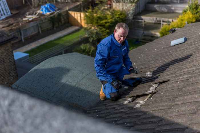 Residential flat roof repair
