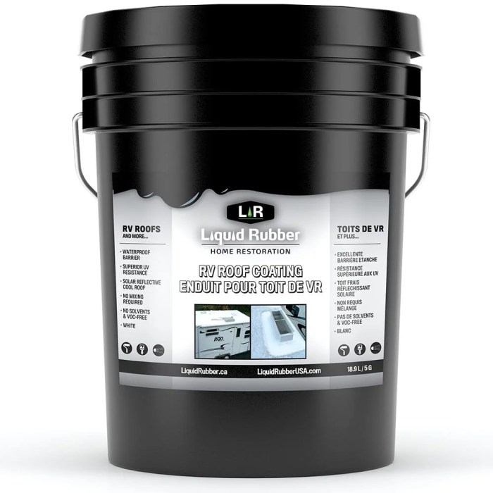 Waterproof flat roof coating