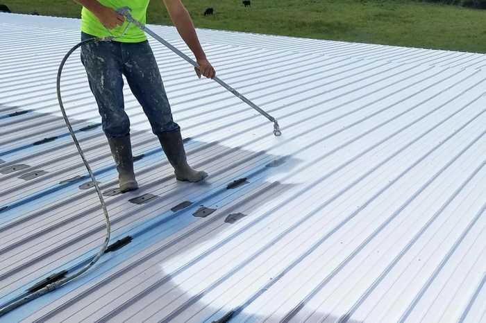 Waterproof flat roof coating